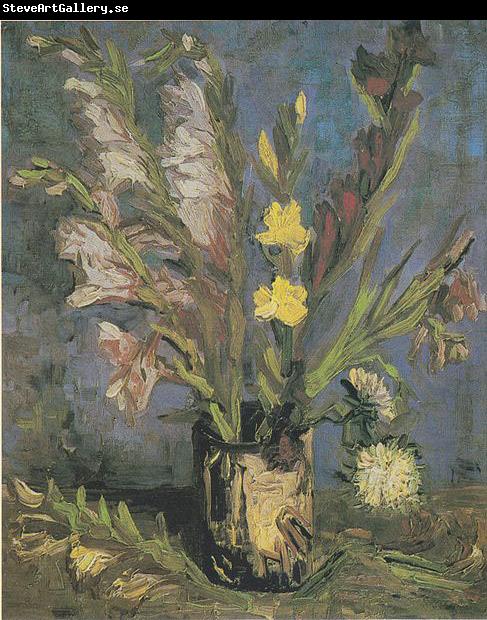 Vincent Van Gogh Vase with Gladioli